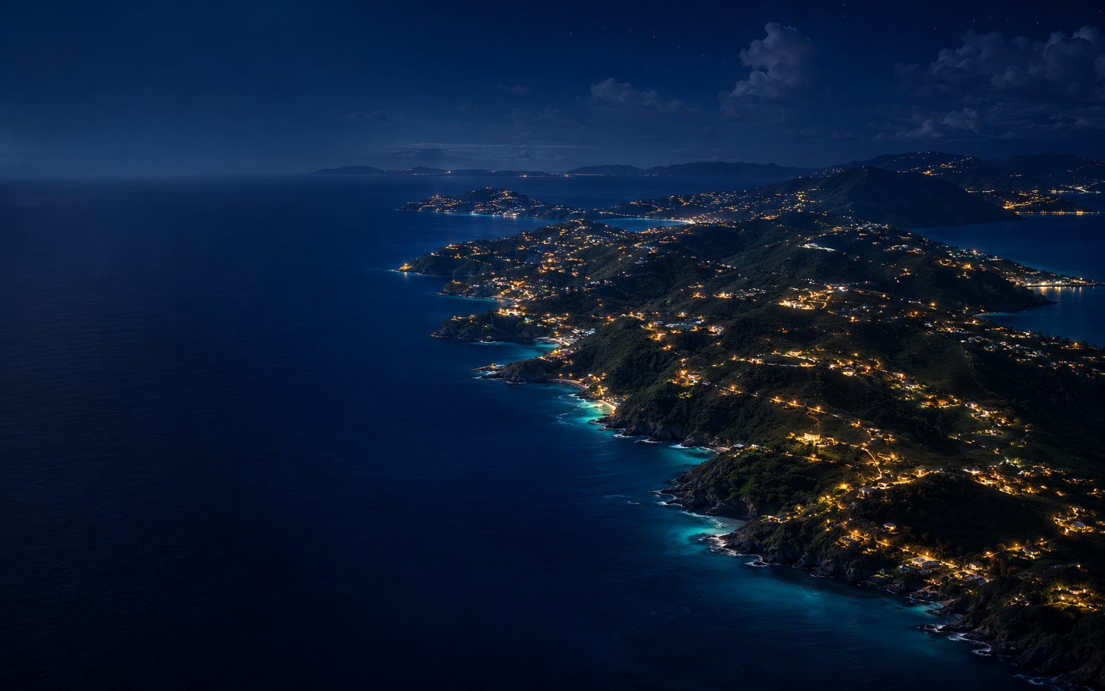 Aerial view of St. Thomas